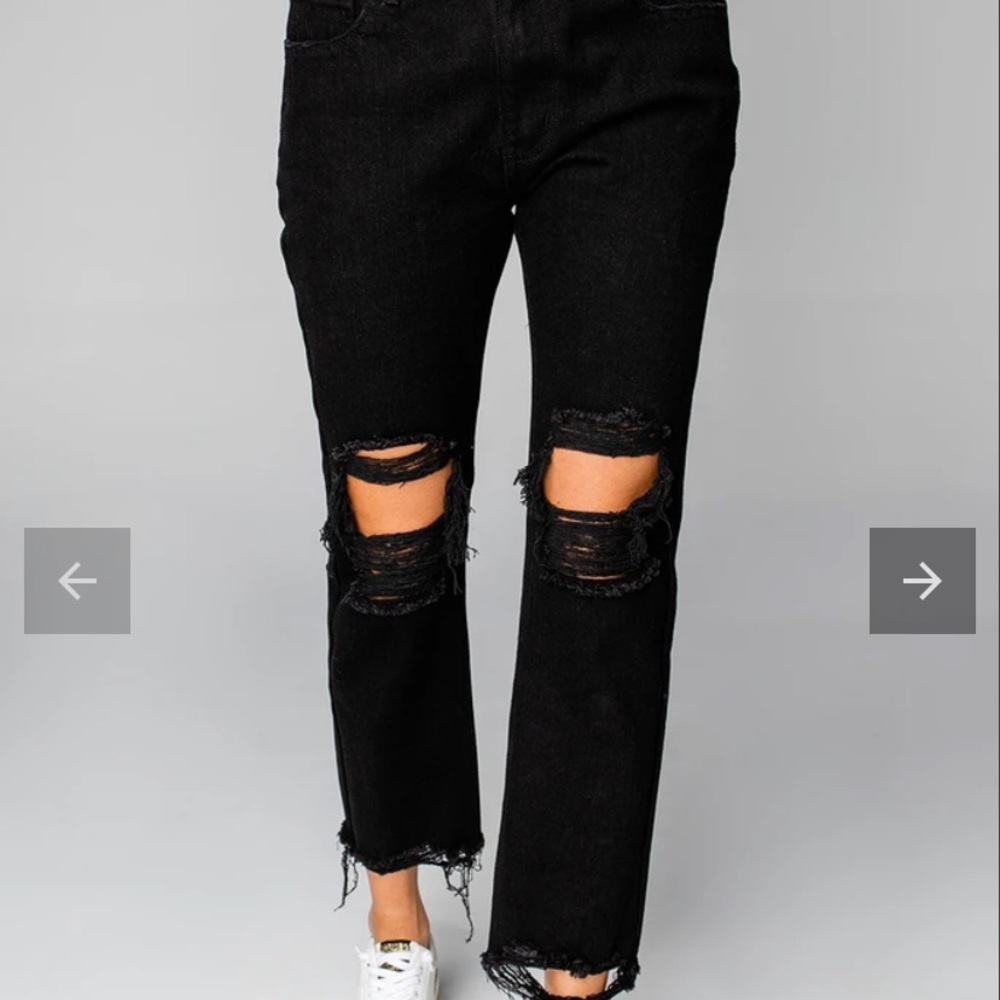 Buddy Love Rossco High Waisted Distressed Jeans